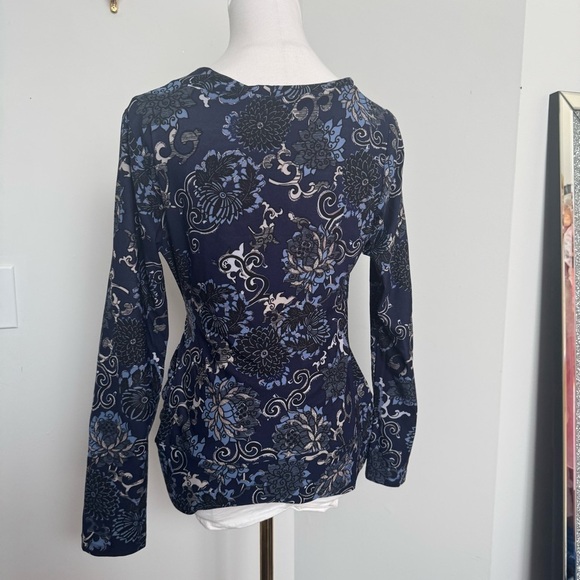 Y2K vintage paisley Fairycore top with glitter details M hippy - Picture 6 of 7